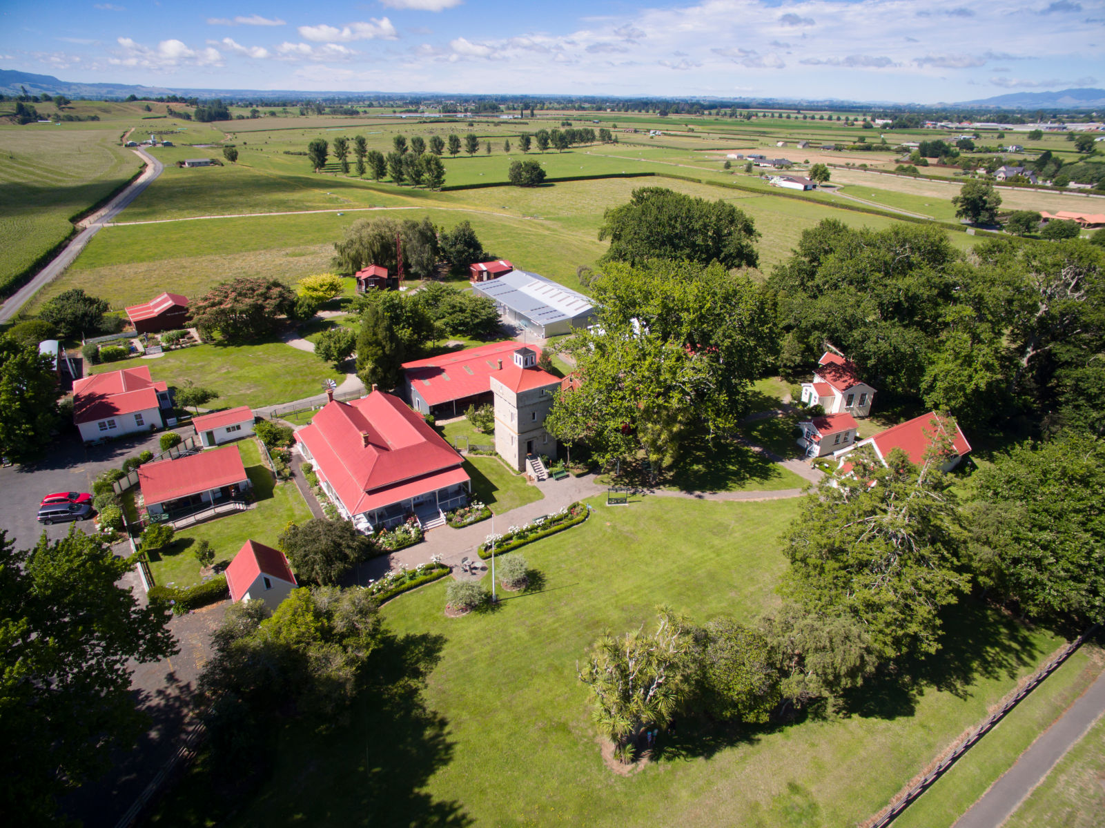 Aerial view of Firth Tower Museum