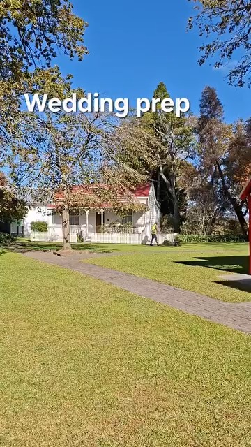 Weddings here at Firth Tower Reserve and Museum. There's a lot of behind the scenes prep before ...